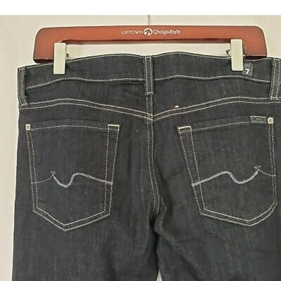 7 For All Mankind Roxanne Skinny Jeans 29 X 33 - Picture 4 of 6